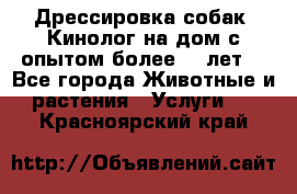 Дрессировка собак (Кинолог на дом с опытом более 10 лет) - Все города Животные и растения » Услуги   . Красноярский край